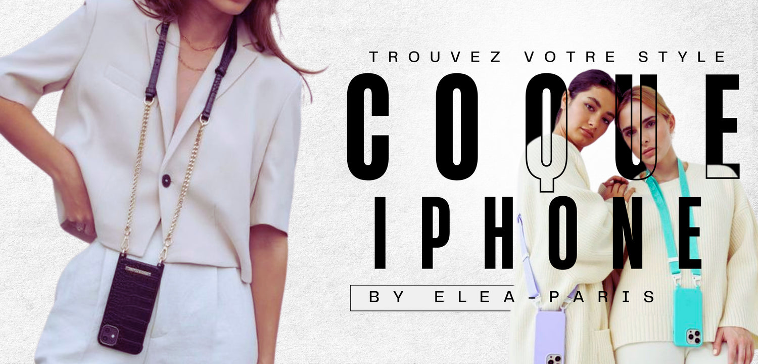 Mannequin portant une coque d'iPhone 15 ELEA PARIS
